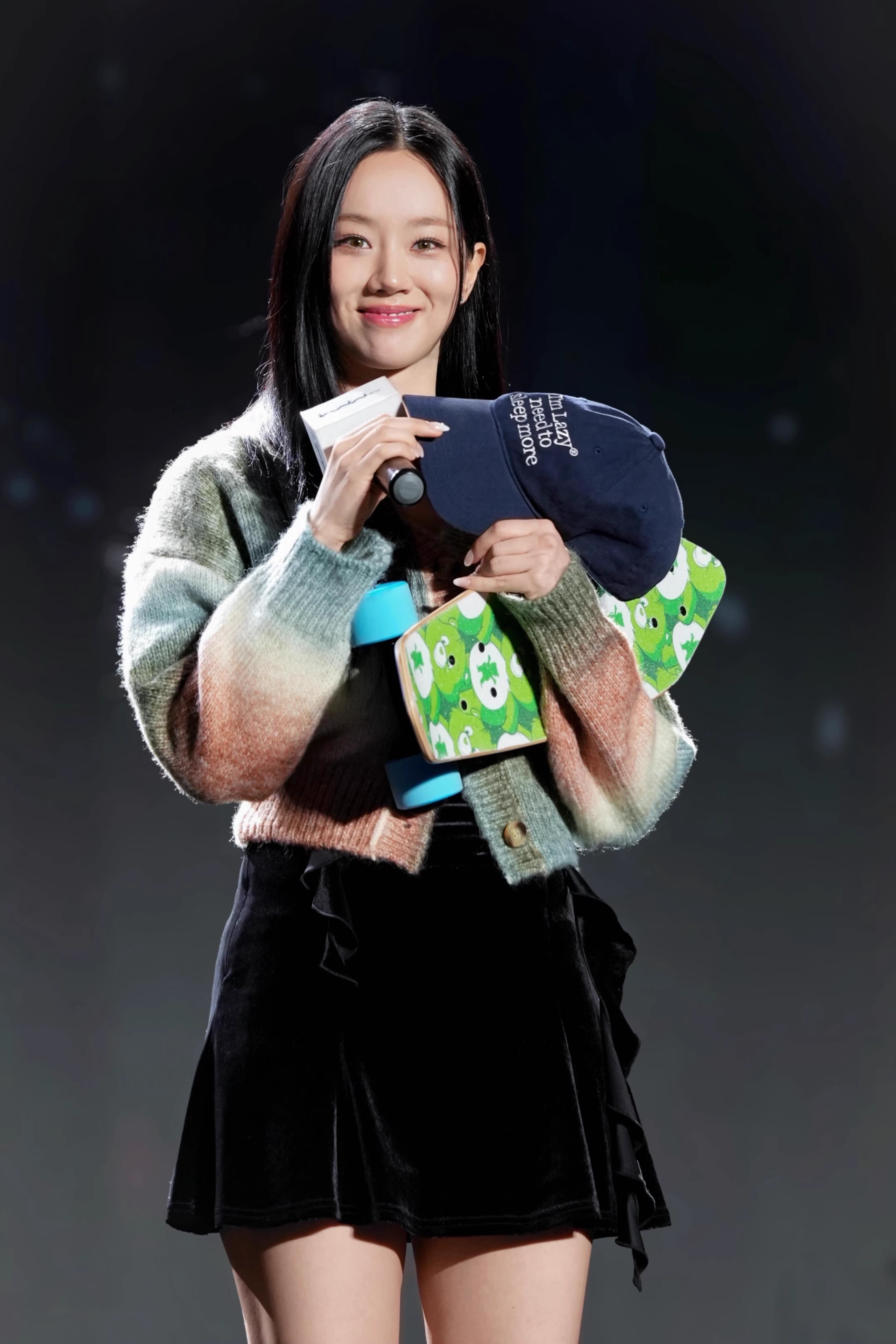 Aespa Winter Inspired Gradient Knit Cardigan