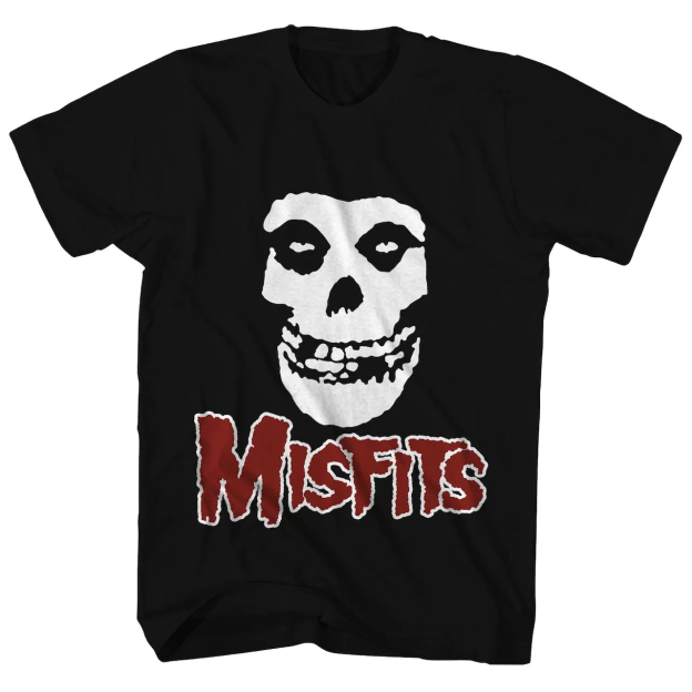 Cortis Martin Justin Biber Inspired Misfits Classic Fiend Skull Graphic T-Shirt