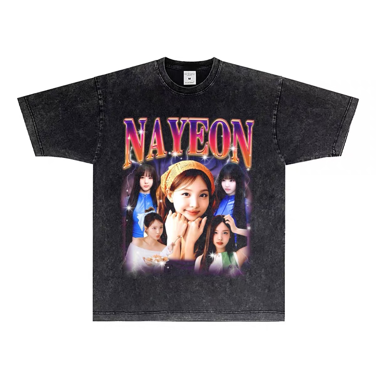 TWICE Custom Member Printed Retro Washed T-Shirt