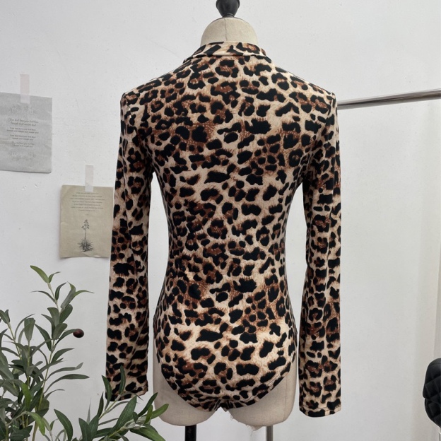 Aespa Giselle inspired Leopard Print Bodysuit