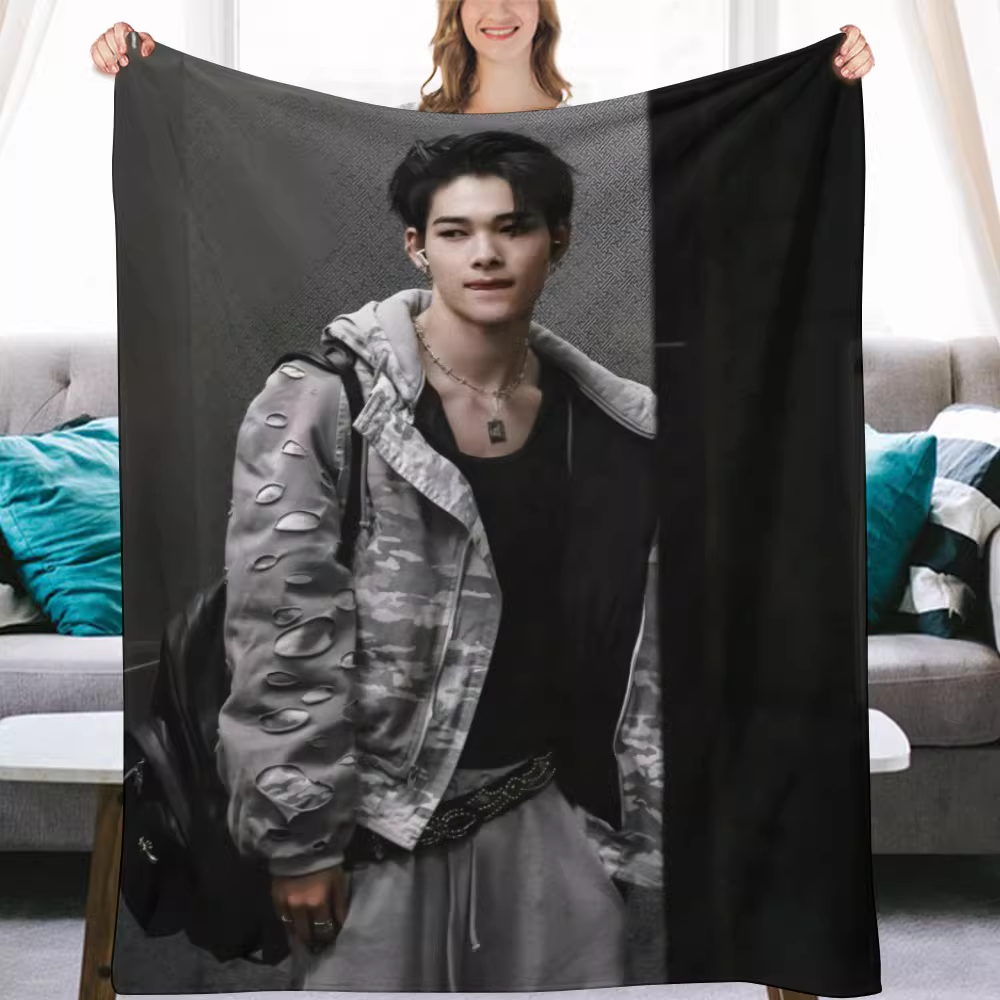 Enhypen Niki Fanmade Flanne Blanket - Kpop Concert Fan Blanket-ni-ki