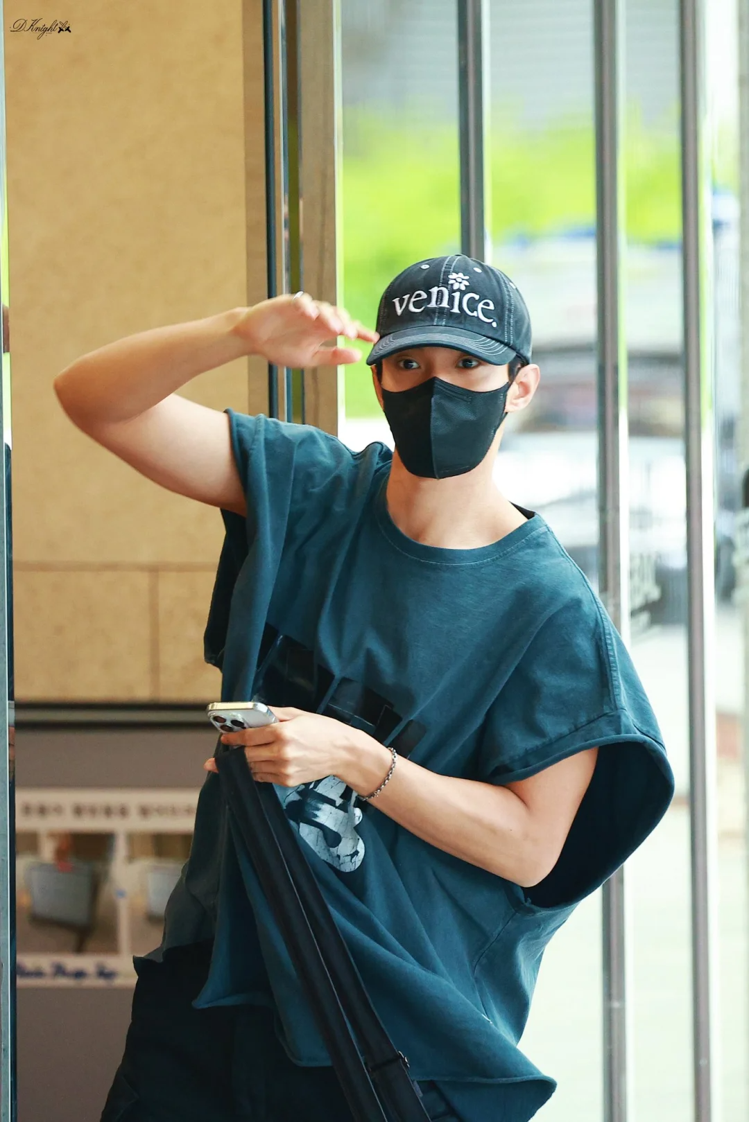 Seventeen DK Inspired Washed Grey Sleeveless Tee