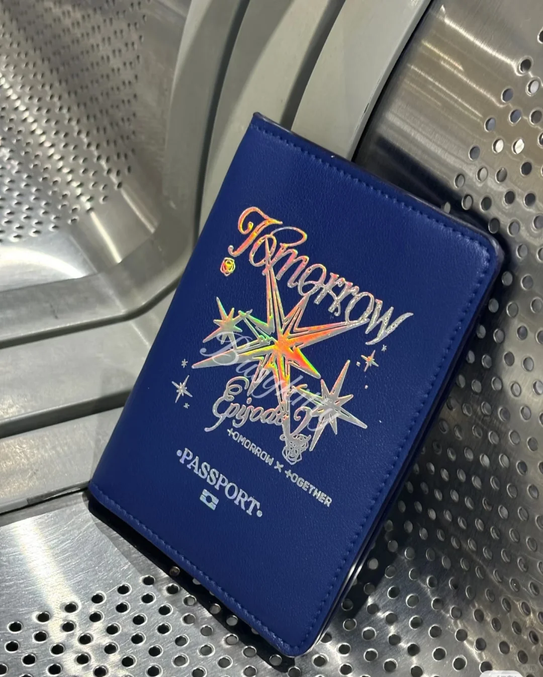 TXT Inspired Laser Embossed Leather Passport Holder