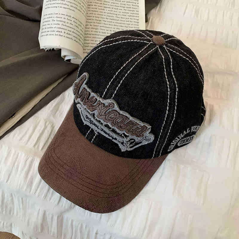 Heeseung Vintage American denim baseball cap
