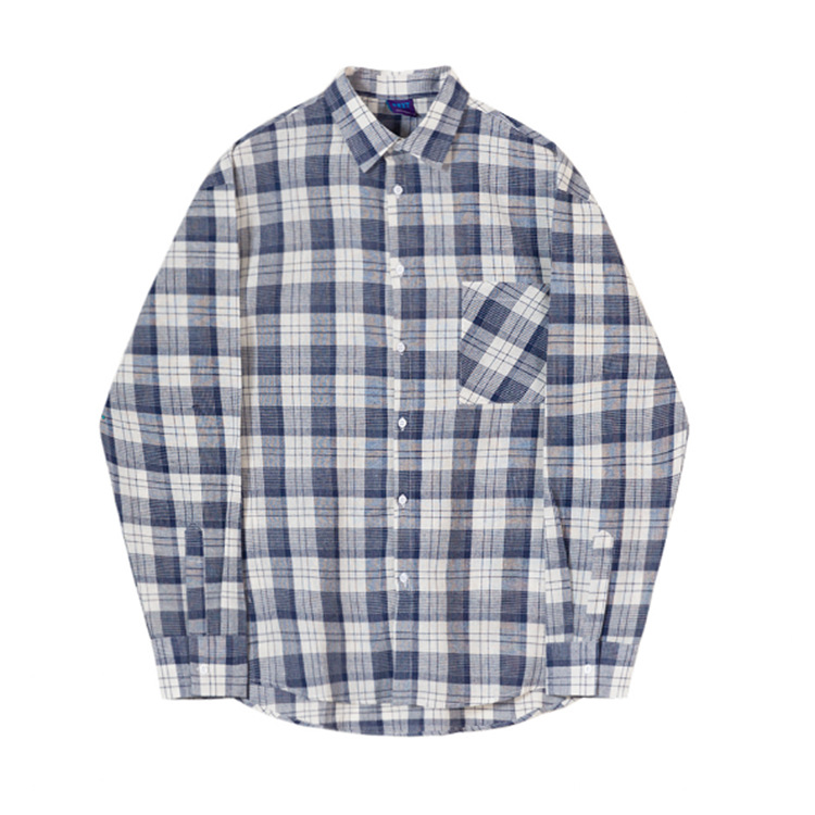Newjeans Minji Inspired Blue Plaid Shirt - NJZ