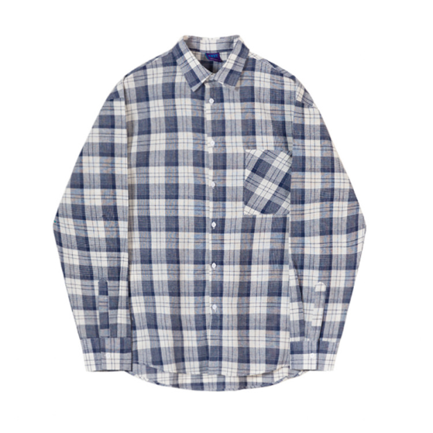 Newjeans Minji Inspired Blue Plaid Shirt - NJZ