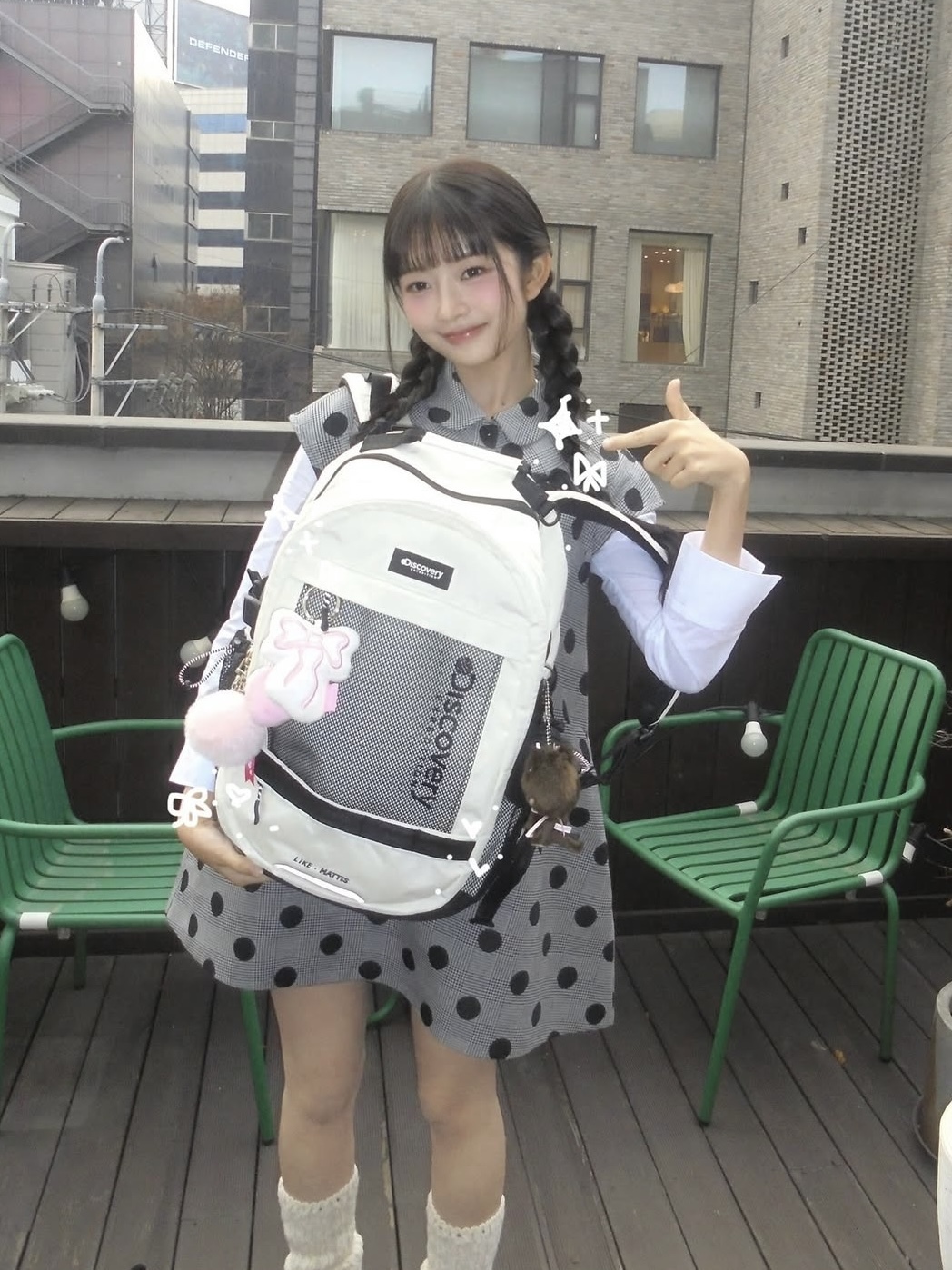 Polka dot A-line Dress-Rei IVE