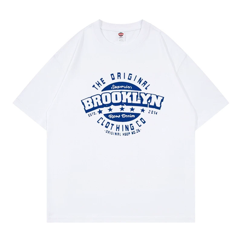 Aespa Winter Inspired Brooklyn Raw Denim Vintage Arch T-Shirt