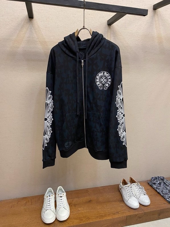Enhypen Heeseung Inspired Cross Pattern Zip-up Hoodie