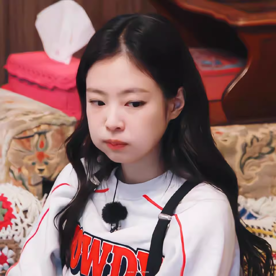 Monogrammed Embroidered Loose Sweatshirt-Blackpink Jennie&Aespa Karina