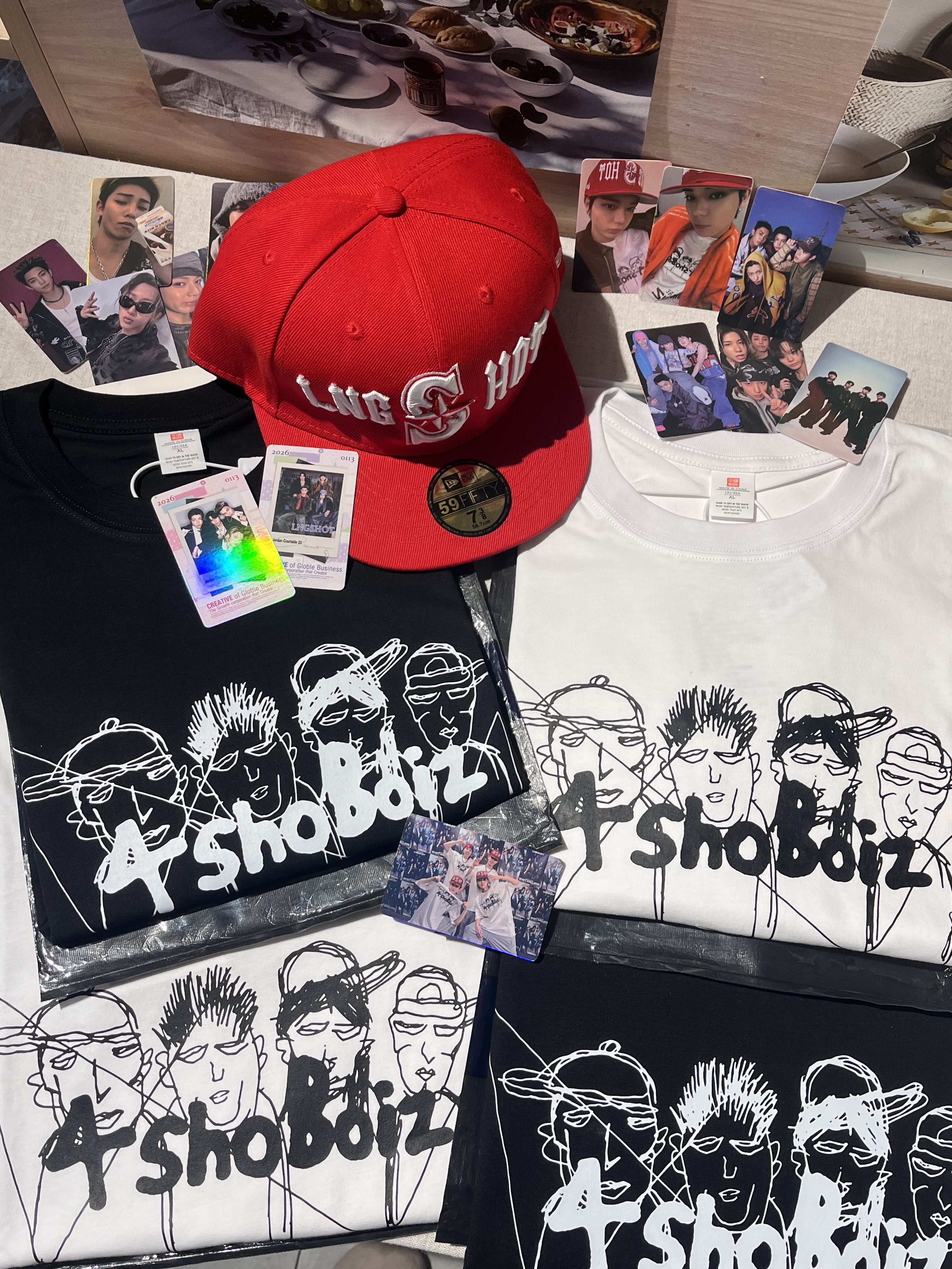 lngshot merch inspired letter print tshirt