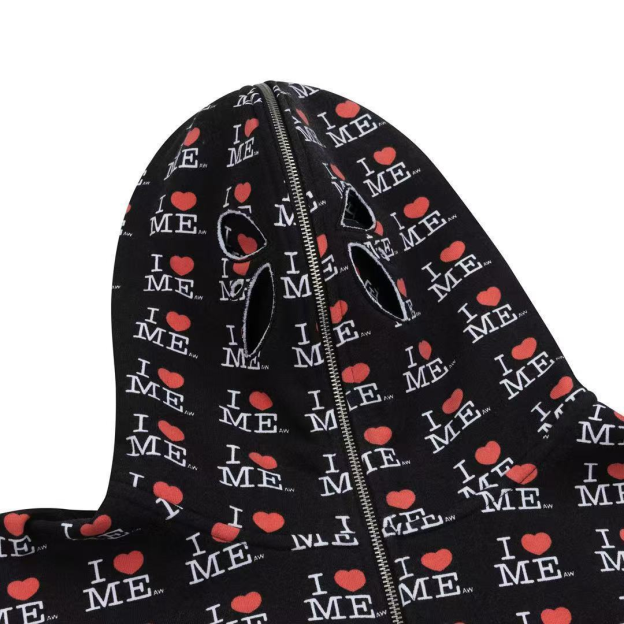 ILLIT NOT CUTE ANYMORE Inspired I HEART ME Print Tracksuit Set