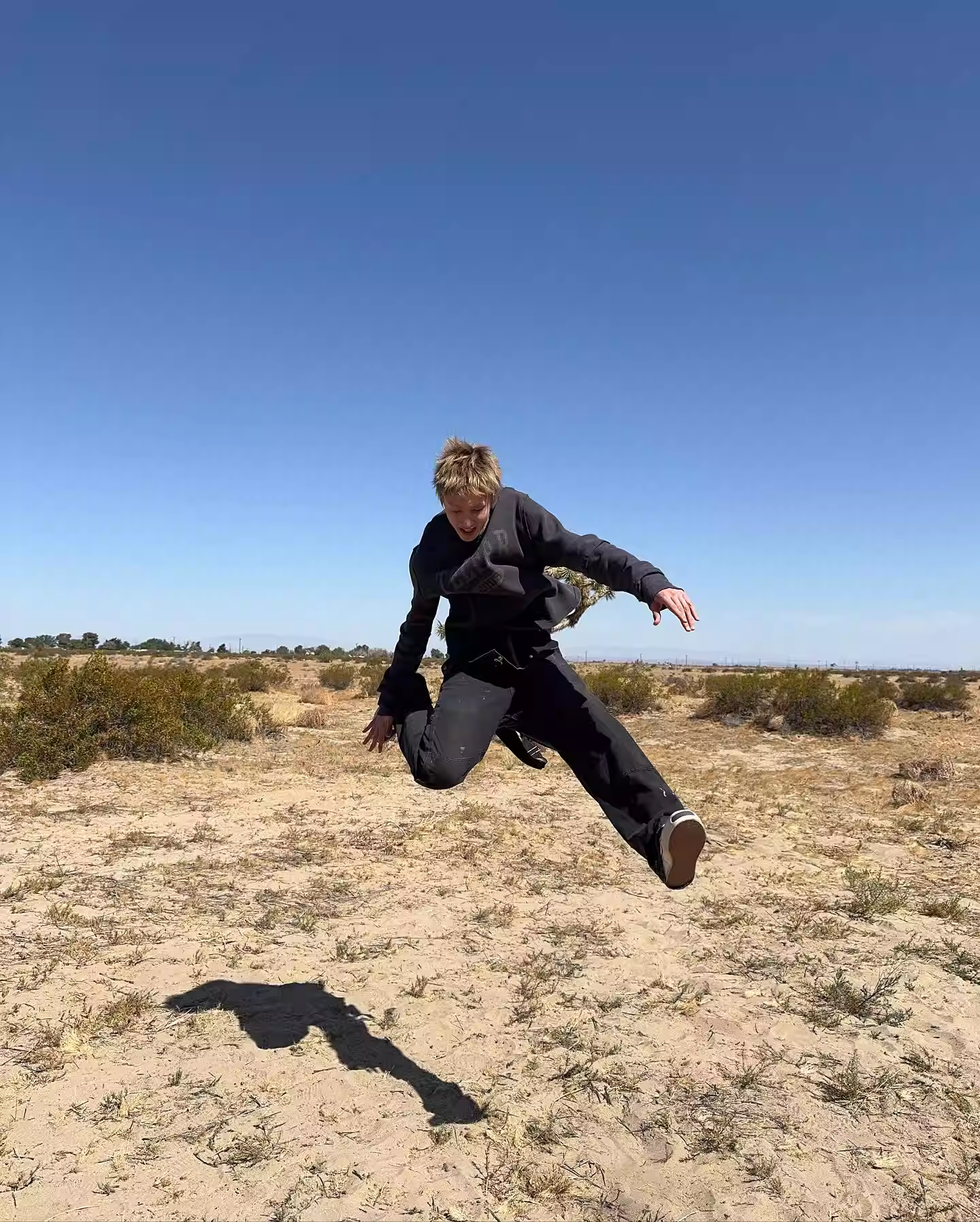 Cortis Martin Inspired Waffle Knit Rhinestone Long Sleeve Tee