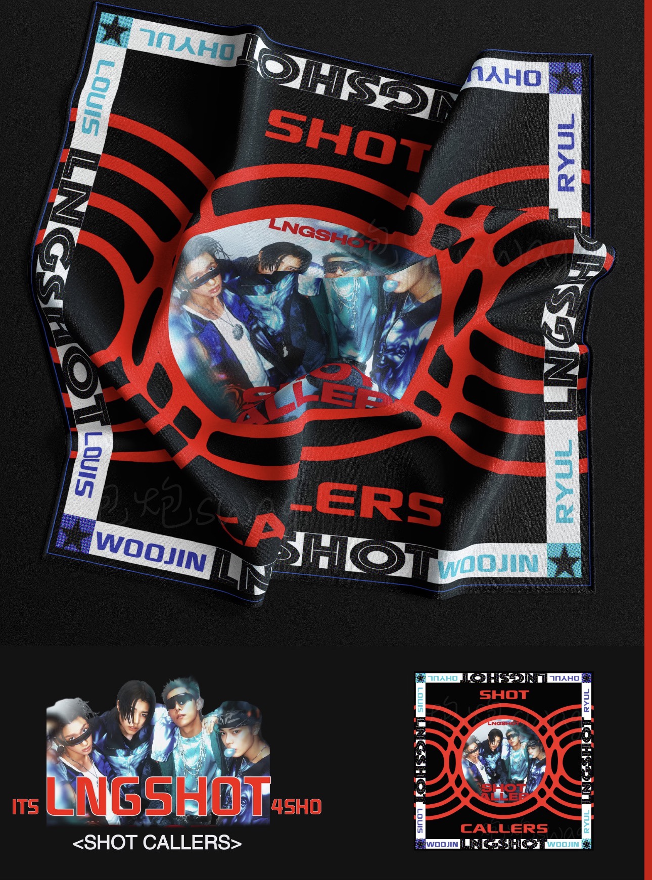 Lngshot inspired Custom Stylish Support Scarf