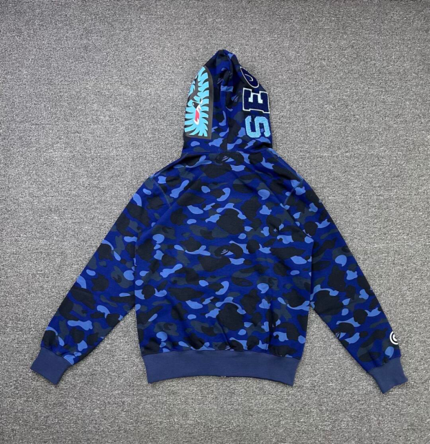 StrayKids Changbin BAPE Inspired Bape camo zip-up  hoodie-Stray Kids