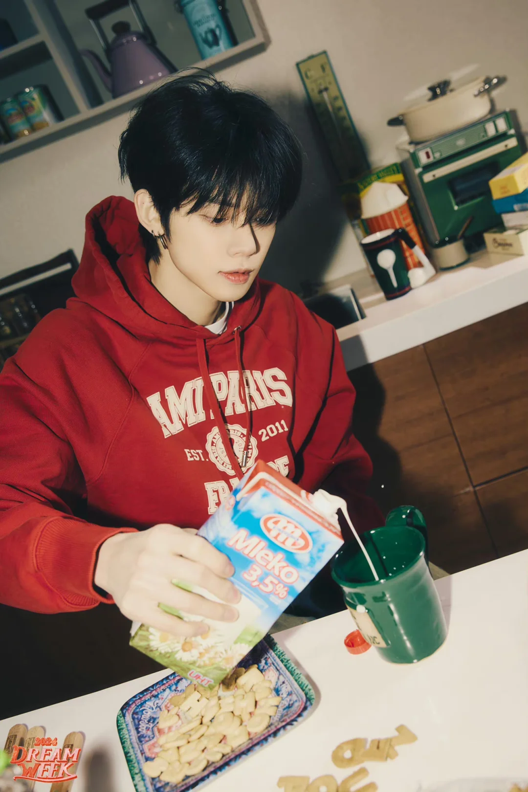 TXT Yeonjun Inspired Letter Print Hoodie