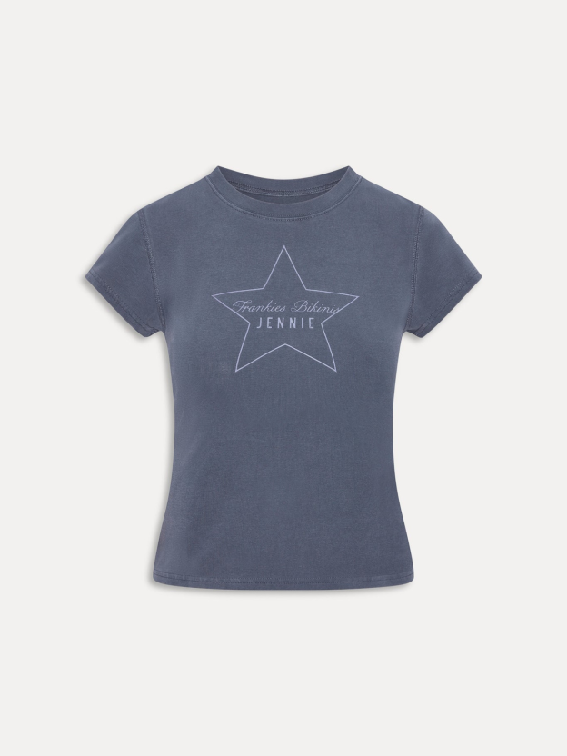 Blackpink Jennie Inspired Frankies Bikinis Star Print Cotton Tee & Short Set