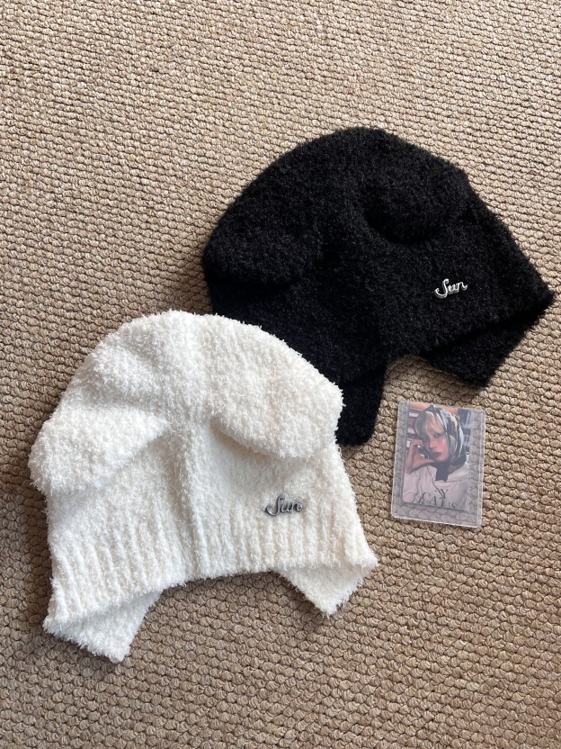 Enhypen Sunoo Artist Made Inspired Fuzzy Bear Beanie