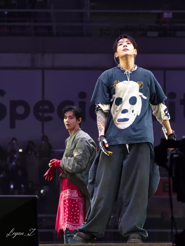 BTS Jungkook Inspired Hockey Mask Vintage Washed T-Shirt