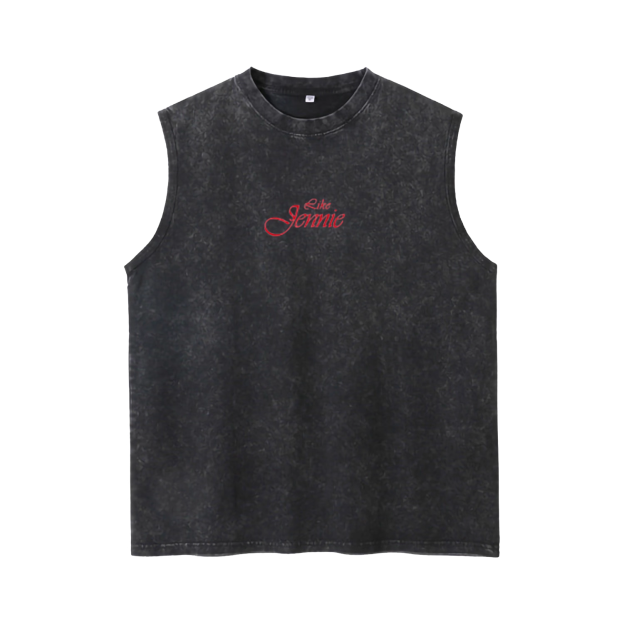 Blackpink Jennie Inspired Washed-Out Sleeveless Vest