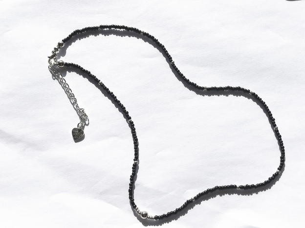 BTS SUGA Inspired Black Beads Necklace