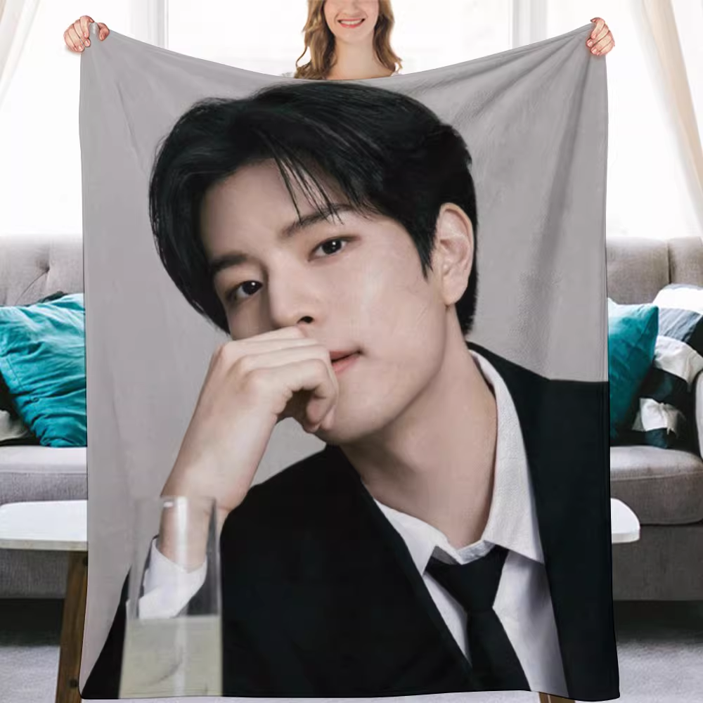 Stray kids Seungmin Fanmade Flanne Blanket - Kpop Concert Fan Blanket-Straykids