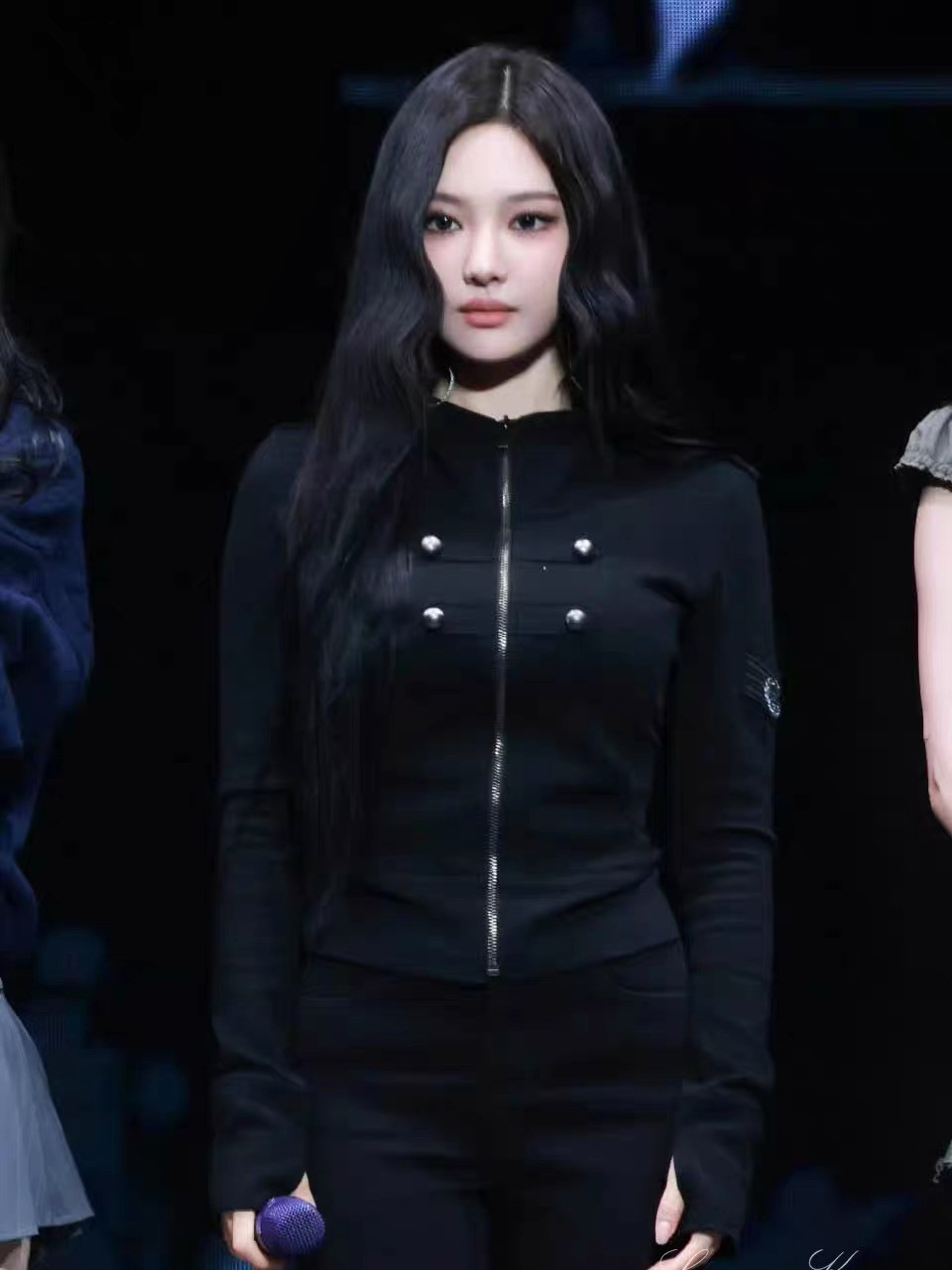Aespa Ningning Inspired Napoleon Military Hooded Cropped Zip‑Up Jacket