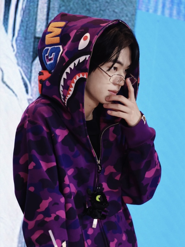 TWS Dohoon Camo Bape shark Print inspired zip up oversized hoodie jacket