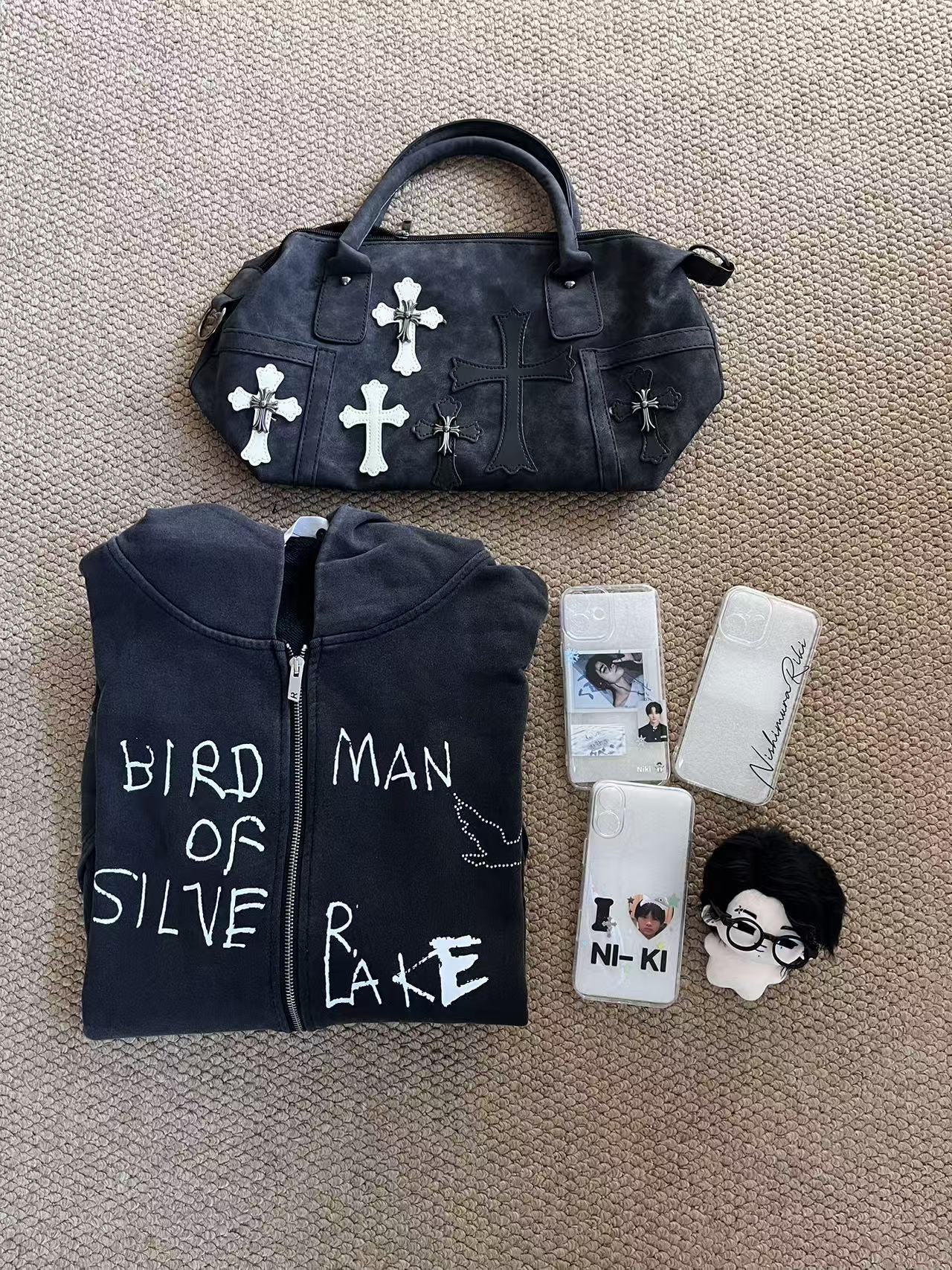 Enhypen Niki inspired PALY HOLLYWOOD Zip-Up Hoodie Jacket