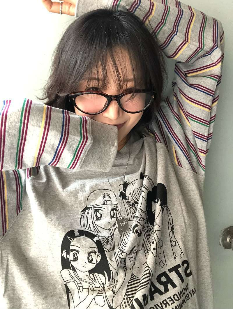 NewJeans Hyein Inspired Sailor Moon Cartoon Long Sleeve T-Shirt