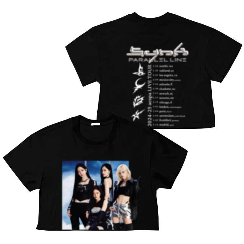 Aespa Live Tour-Synk Parallel Line T-shirt-Aespa