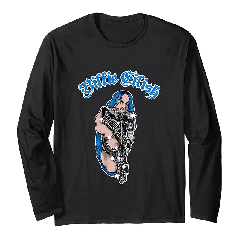 Billie Eilish Inspired Graphic Long Sleeve T-Shirt