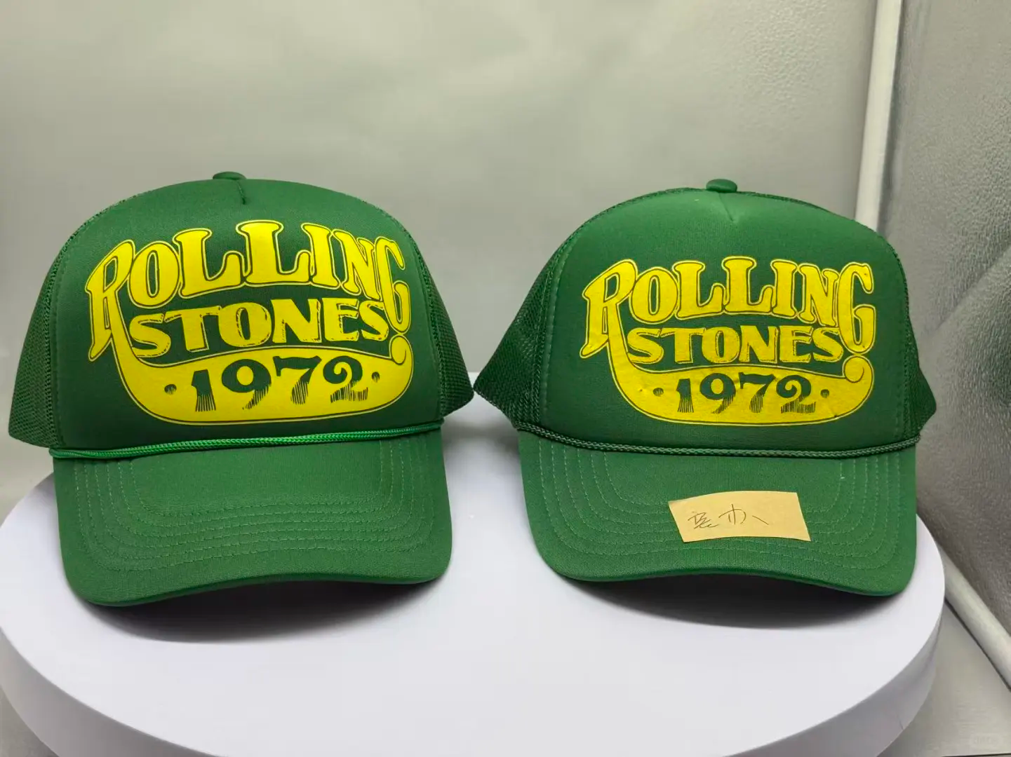 Cortis Keonho Inspired Rolling Stones 1972 Green Trucker Hat