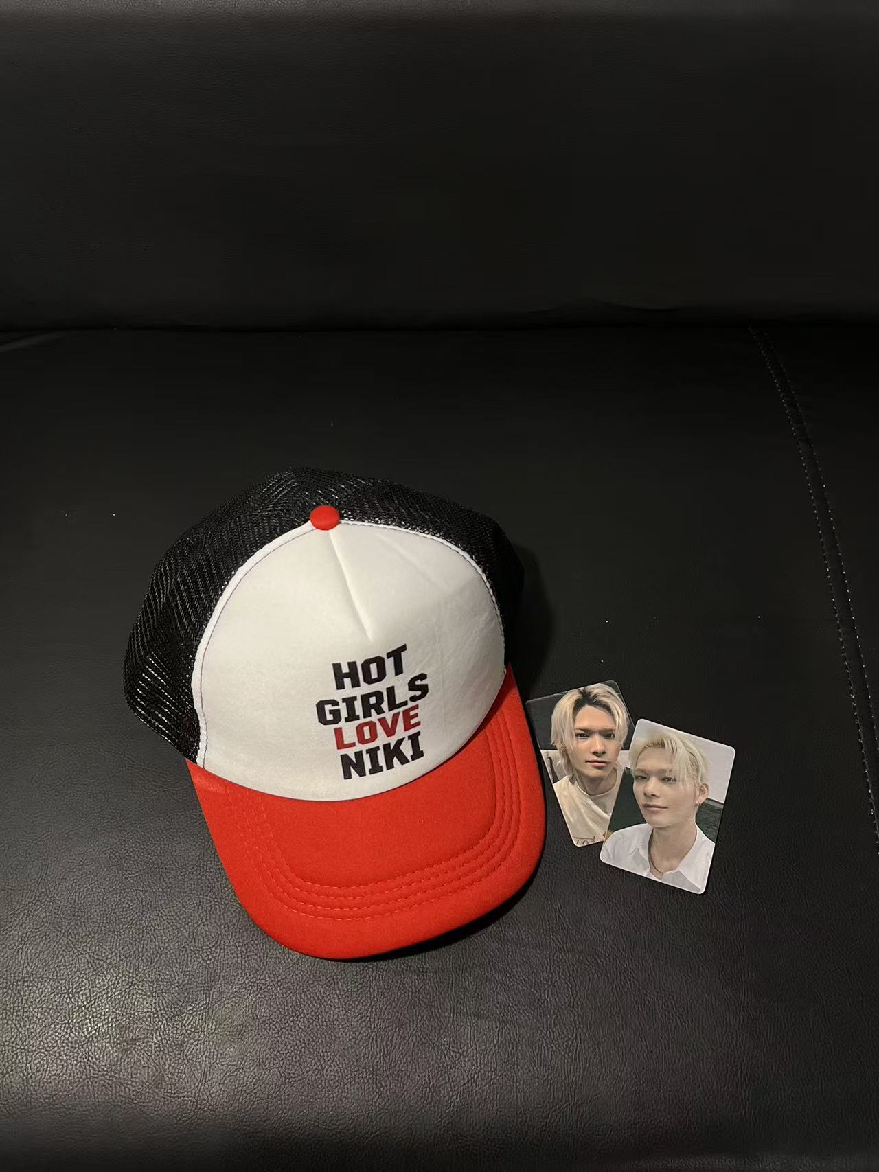 Enhypen Niki I Love Niki Graphic Custom Trucker Cap Hat-NI-KI