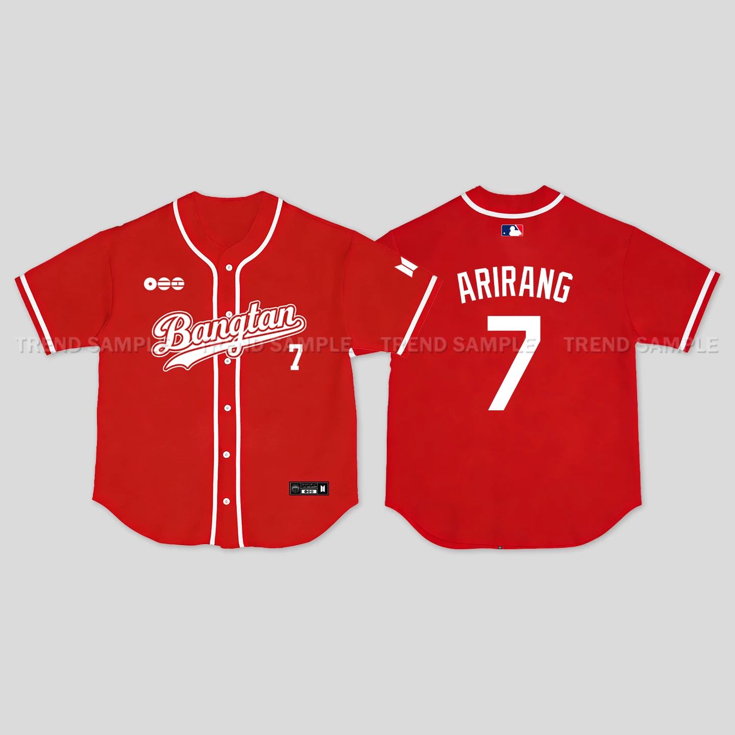 BTS ARIRANG World Tour Inspired Bangtan Baseball Jersey