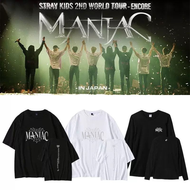 Stray Kids Japan Tour MANIAC inspired Merch T-Shirt