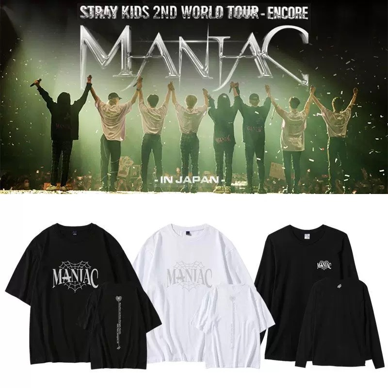 Stray Kids Japan Tour MANIAC inspired Merch T-Shirt