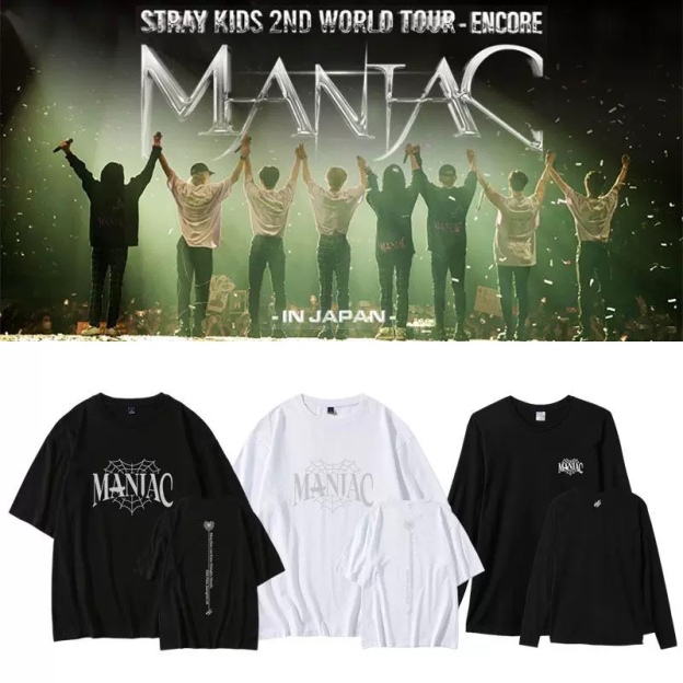 Stray Kids Japan Tour MANIAC inspired Merch T-Shirt