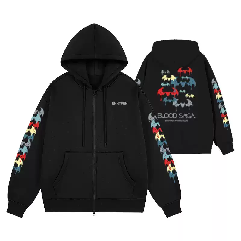 Enhypen 2026 WORLD TOUR BLOOD SAGA Merch Inspired Hoodie