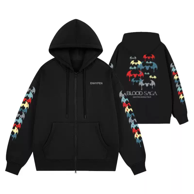 Enhypen 2026 WORLD TOUR BLOOD SAGA Merch Inspired Hoodie