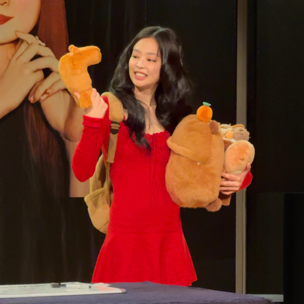 Blackpink Jennie Inspired Square Neck Red Knit Dress