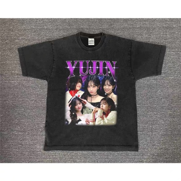 IVE Custom Member Printed Retro Washed T-Shirt