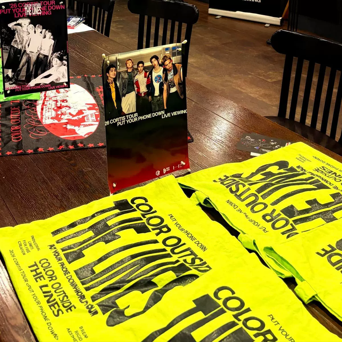 CORTIS Neon Green Merch Tote Bag 