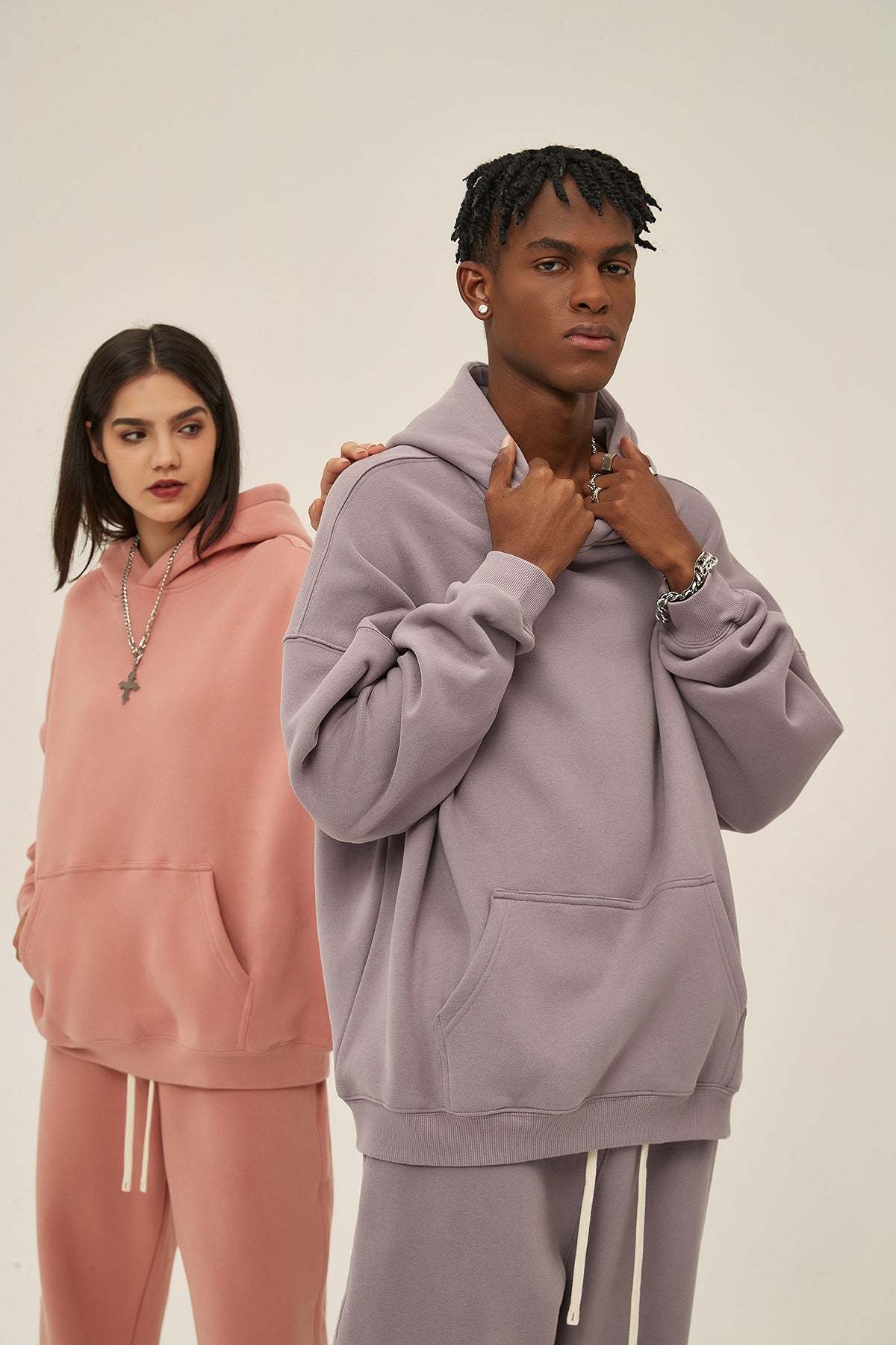 Violets Blush-Oversized hoodie sets