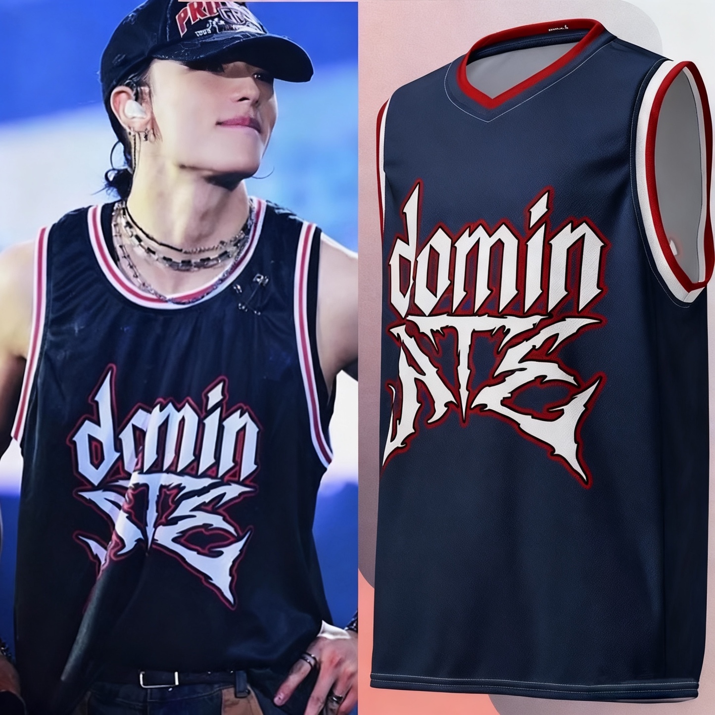 Straykids dominATE Merch Inspired Basketball Jersey