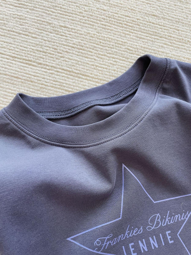 Blackpink Jennie Inspired Frankies Bikinis Star Print Cotton Tee & Short Set