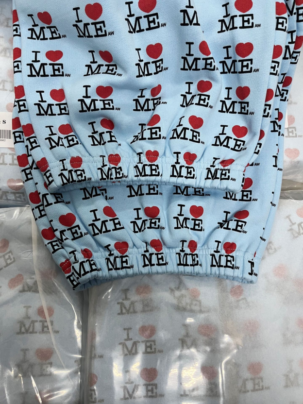 ILLIT NOT CUTE ANYMORE Inspired I HEART ME Print Tracksuit Set