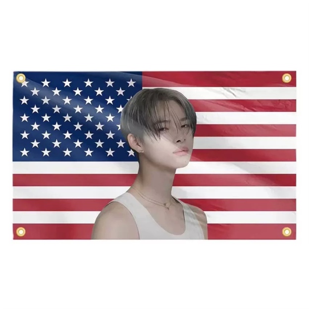 Enhypen NIKI Flag Tapestry- Kpop Wall Banner