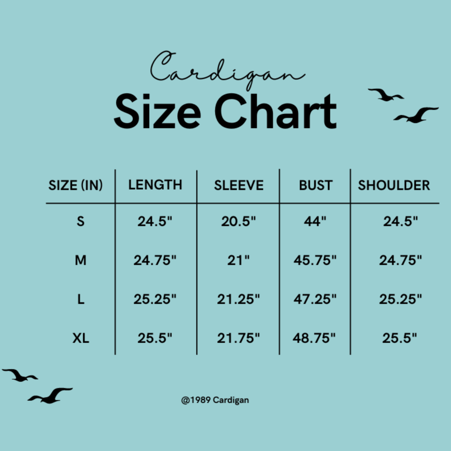 1989 Taylors Version Sky Blue Cardigan Sweater