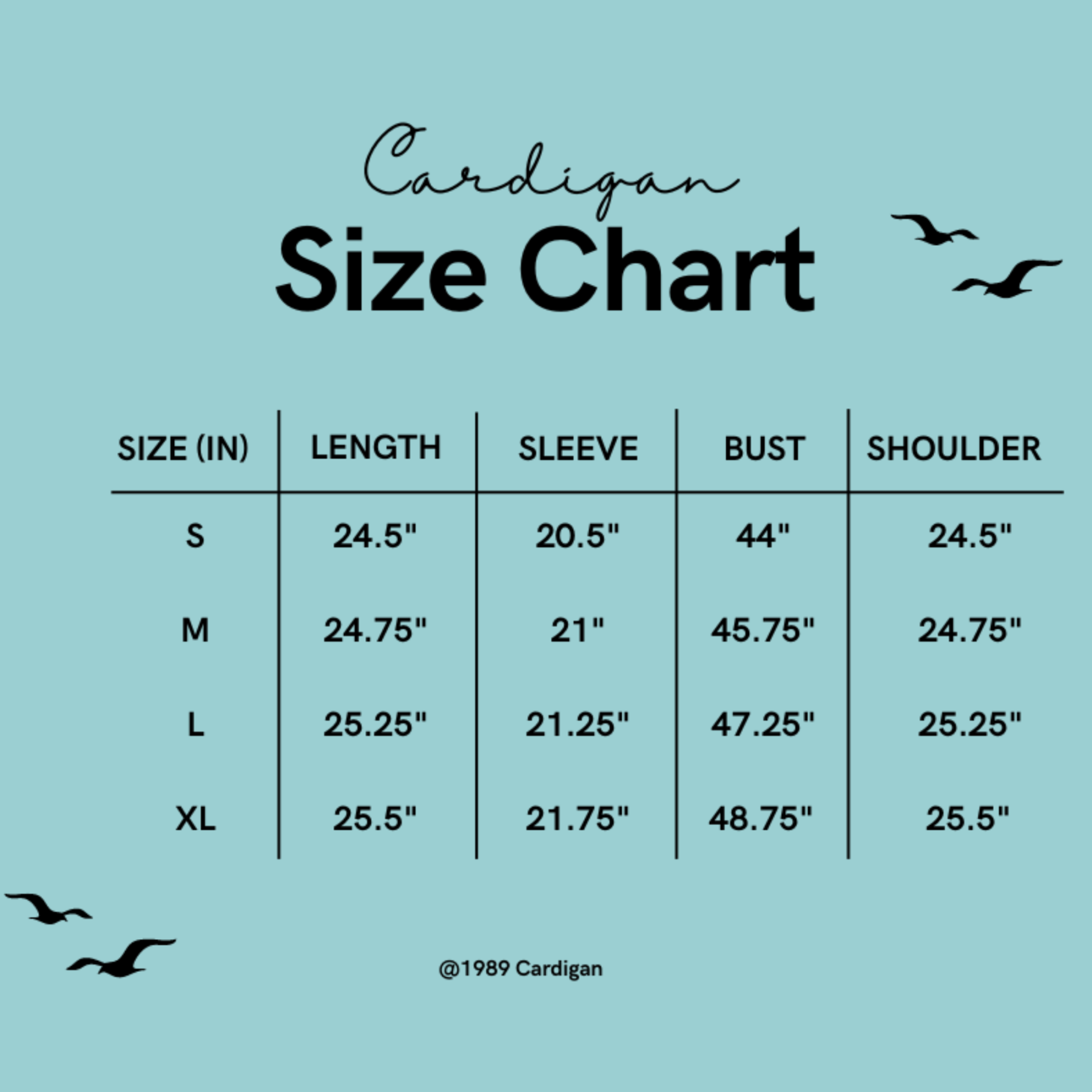 1989 Taylors Version Sky Blue Cardigan Sweater